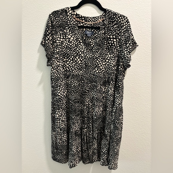 Maeve by Anthropologie Black + White Dress, size L - Picture 4 of 10